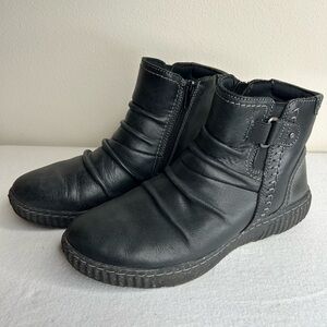 Clarks Black Ankle Booties